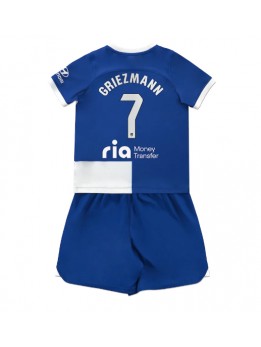 Atletico Madrid Antoine Griezmann #7 Auswärts Trikotsatz für Kinder 2023-24 Kurzarm (+ Kurze Hosen)